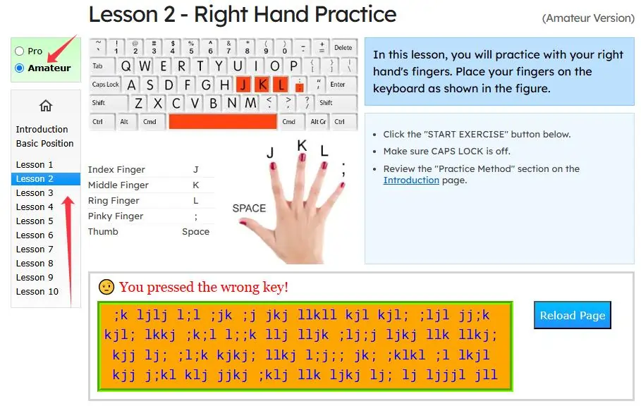 typing learning day 2