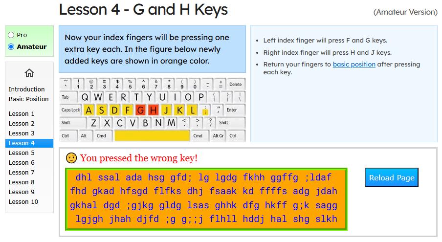 typing learning day 4